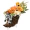 20" Harvest Sunflower Cornucopia Centerpiece